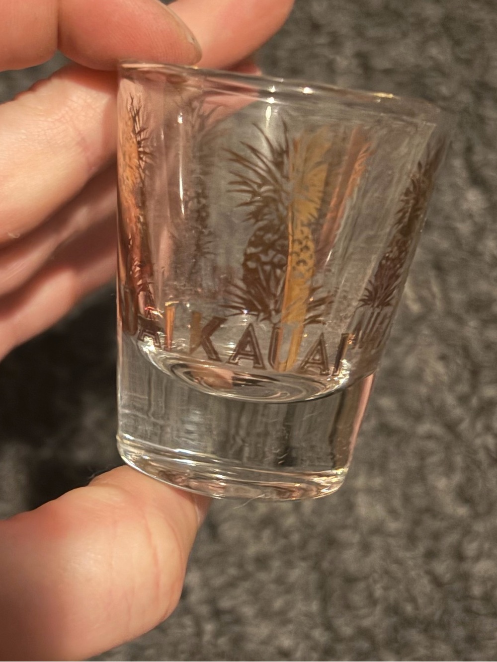 Kauai Shot Glass with Pineapple Design